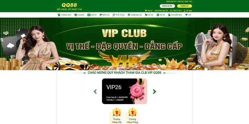 thưởng hội viên thành viên vip nhiều ưu đãi lớn